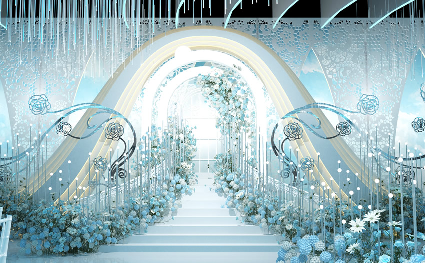 独山子釡香烙馍村水晶厅效果展示